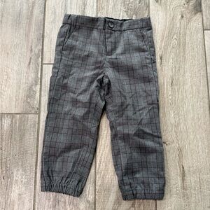 Gray plaid  Kids Pants